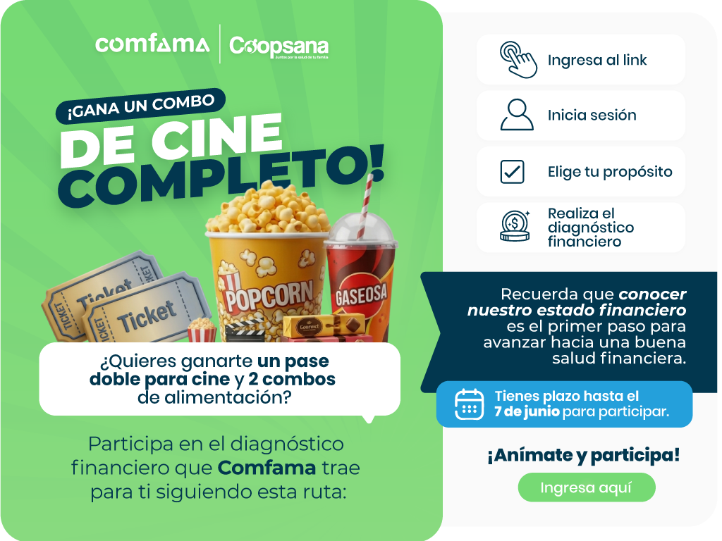 Finanzas comfama pop up